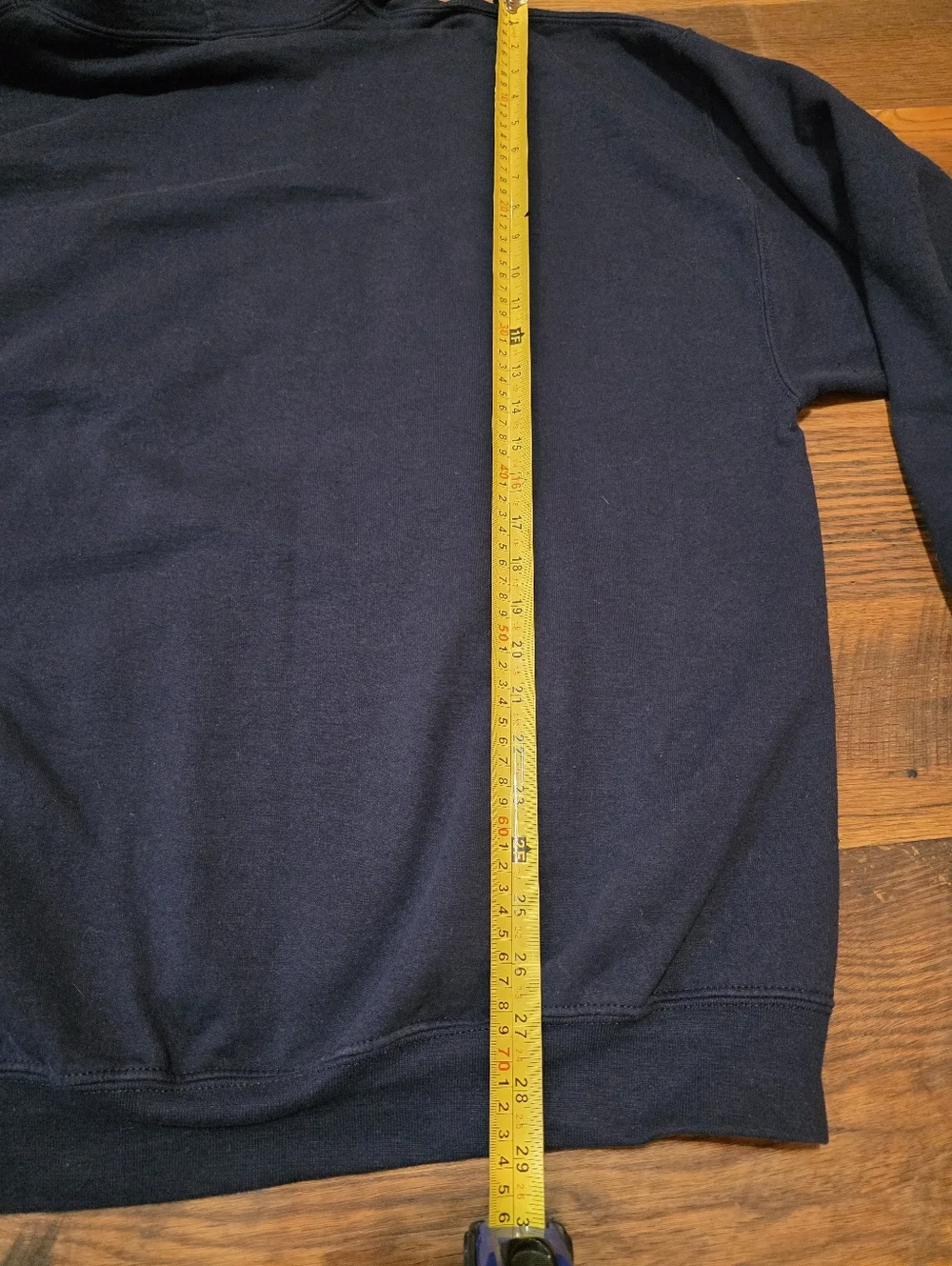 Gildan Navy Men's Hoodie with Yellow 'Michigan vs Everybody' and Blue Men 3XL - Picture 8 of 8